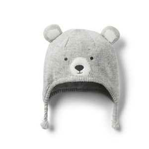 Janie & Jack BABY SWEATER BEAR HAT
